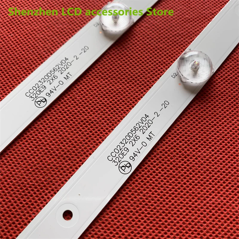 Retroiluminação Led para Faixa de 32 Polegadas Cc02320d562v04 Cc02320d562v08 Le8822a Sj.hl.d32006012835bs-f 6v Lâmpada 56cm Novo - Image 4