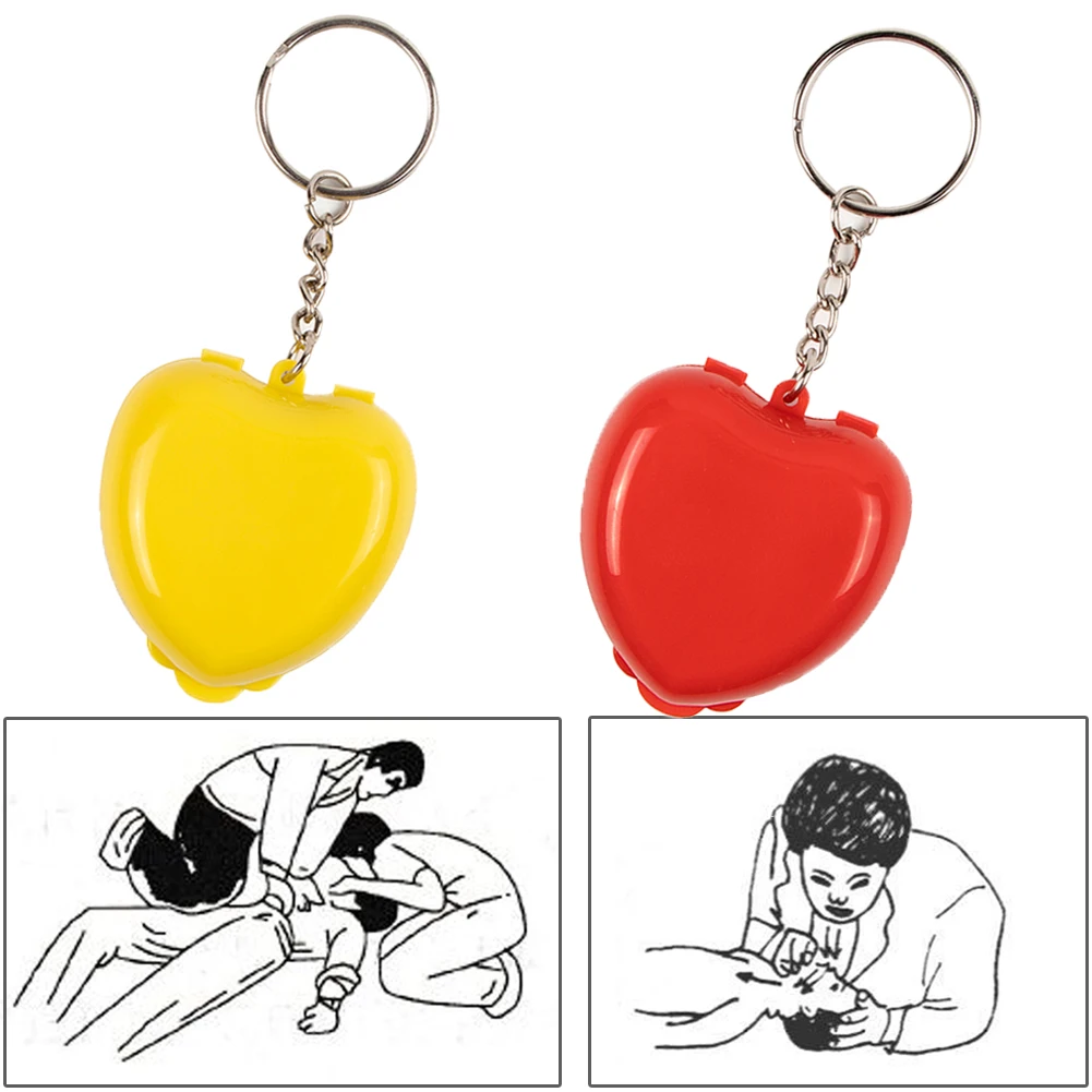Emergency First Aid Mask Rescue CPR Mask Resuscitator One-Way Valve CPR Face Shield Survival Training Mask Car Bus Survival Gear 6