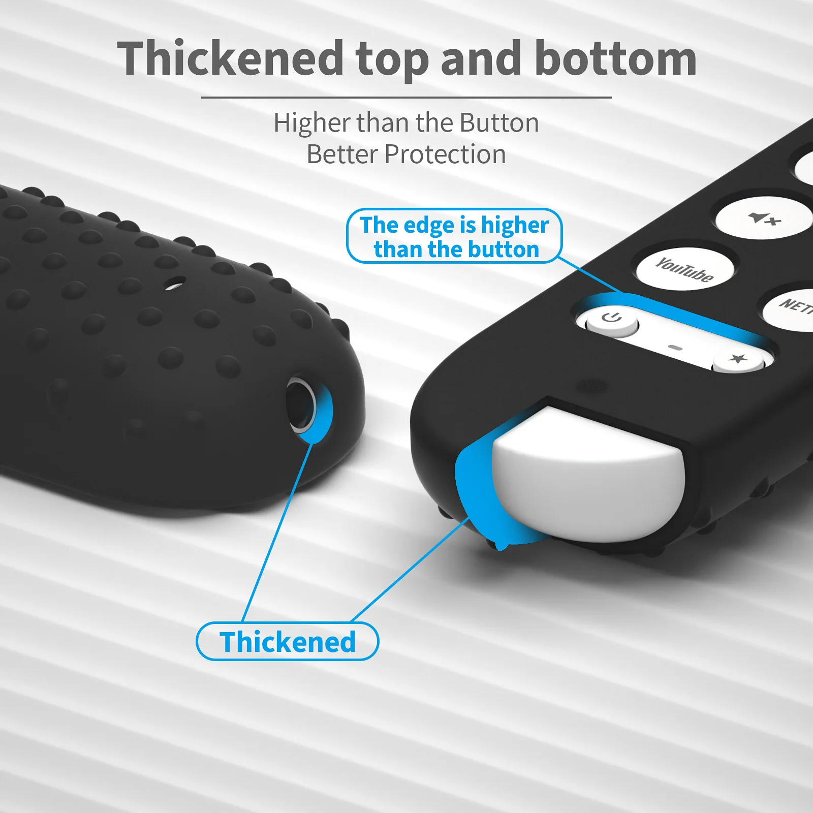 Protective case for Google TV streamer 4K remote control anti-slipping shockproof silicone case protection cover shell silicone remote case
