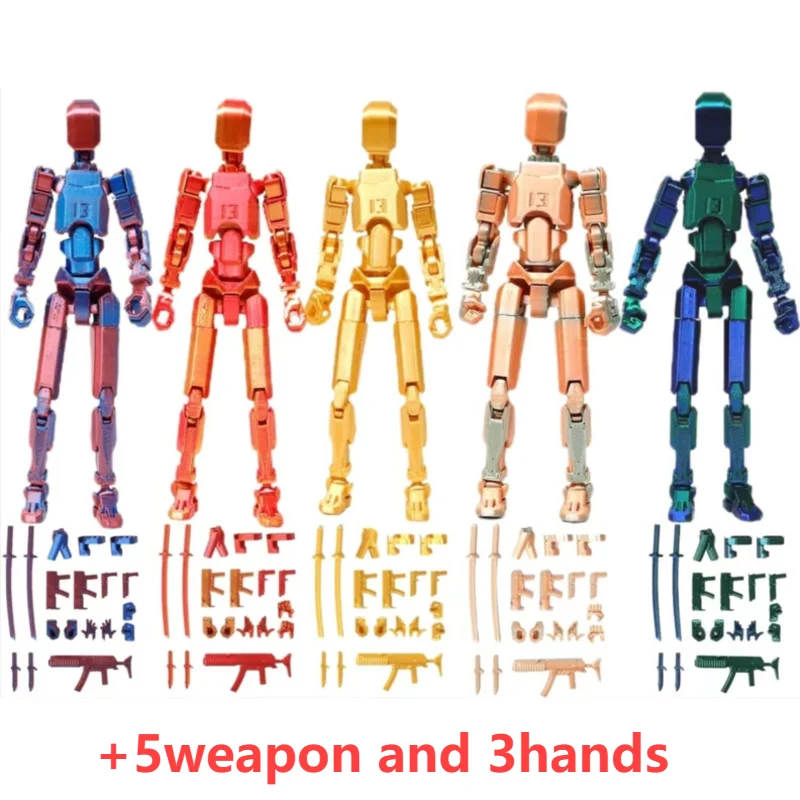

Lucky 13 Room Decor Joint Movable 3D Printing Generation Dummy Titan13 Doll Action Figure DIY Decompression Home Decoration