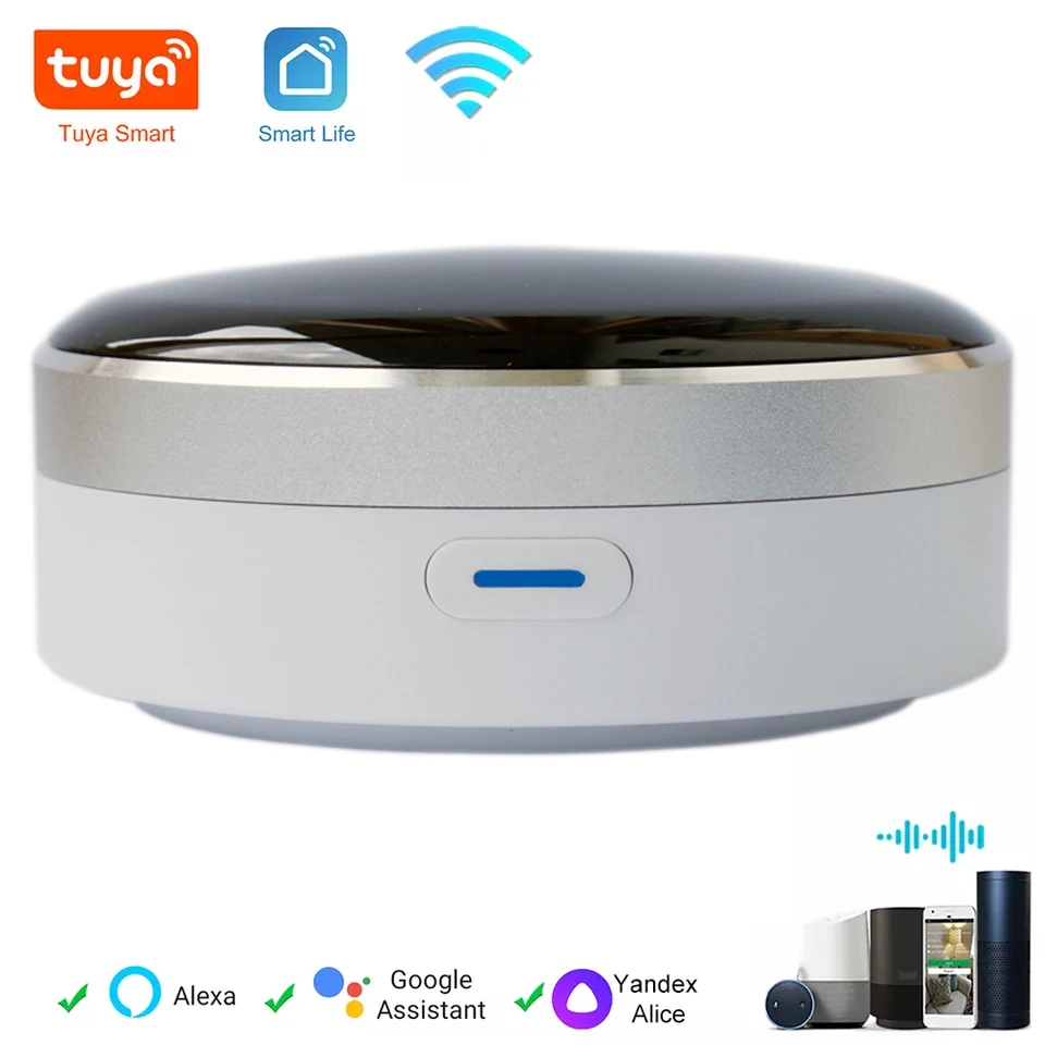 

Drop Shipping Universal IR Smart Remote Control WiFi + Infrared Home Control Hub Tuya App Works with Google Assistant Alexa Siri