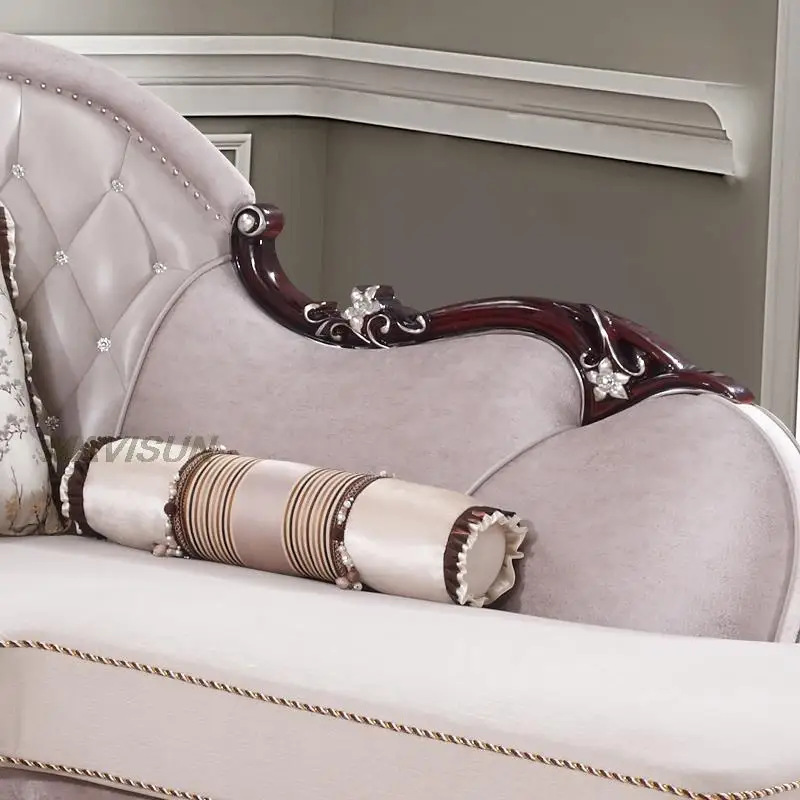 Nouveau canapé en cuir chinois moderne, meuble de luxe léger, coin