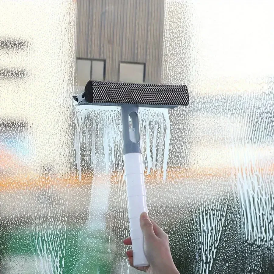 Applicable to bathroom mirror window, with spray double-sided window cleaner wiper, three in one window cleaner glass wiper 3