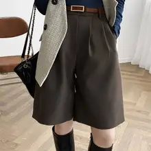 

Shorts Women High Waist for Casual Loose Wide Leg Solid Female Short Pants Women's Cycling Shorts 2022 New