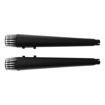 4" Megaphone Slip-on Mufflers Exhaust Pipes For Harley Electra Street Glide Road King 1995-2016 Motorcycle
