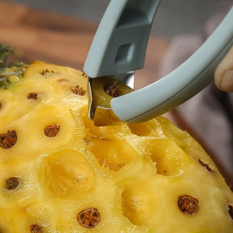 Éplucheur d'ananas en acier inoxydable, pince d'artefact de gougeage,  couteau à ananas, éplucheur de fruits, pince à éplucher domestique, outils  de cuisine - AliExpress