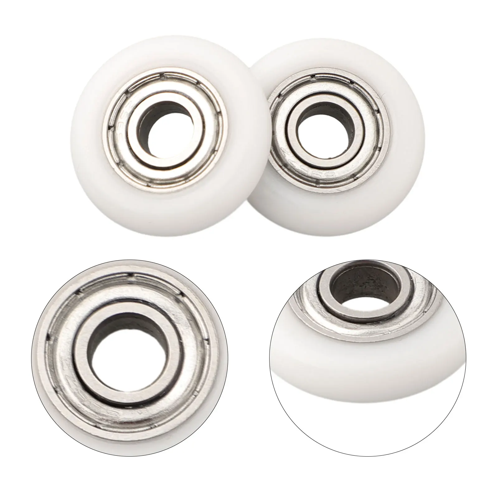 10Pcs Shower Door Rollers Pulley Bathroom Sliding Glass Door Replacement Enclosures Bathroom Bearing Fasteners Hardware