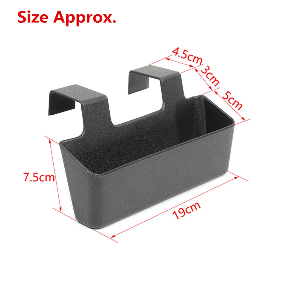 Vassoio Portaoggetti Per Console Centrale Jeep Wrangler JK/JKU (2011-2017) – Organizer In ABS Nero Per Riporre Piccoli Oggetti