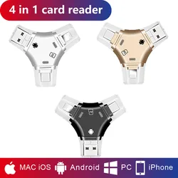 For iPhone Multi Card Reader for Lightning For TF Memory Card Readers Support IOS14 For iPhone 6/7/8/X/XR/11/12/13