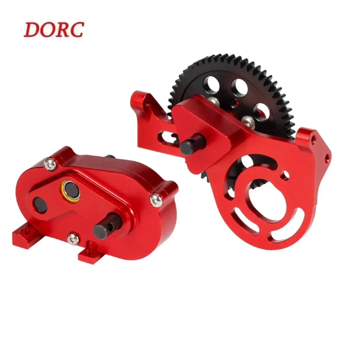 

Overdrive Transfer Case Transmission Forward Motor Mount and Spur Gear for Scale RC Crawler Rigs Sherpa Chassis Comp Builds DIY