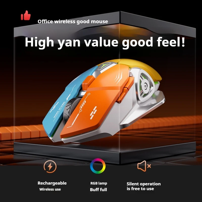 Mouse Wireless Gaming Mouse 54g Lightweight Paw3395 8khz Poll Rate 26000dpi Ultimate Optical Sensor, Laptop Desktop Computer