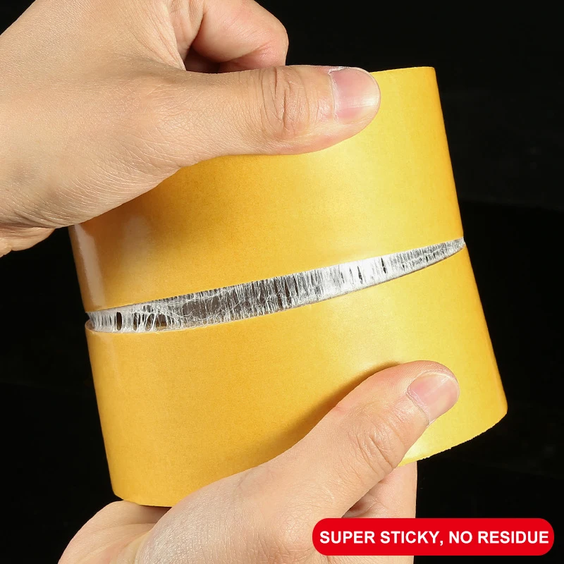 Double Sided Cloth Base Tape Powerful Translucent Mesh Cloth Base Double Sided Tape Traceless High Viscosity Carpet Adhesive Speaker Magnet