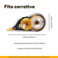 3 Pcs/box Transparent Correction Tape Student Large Capacity Correction Tape School Supplies Cute School Supplies Kawaii Office 3