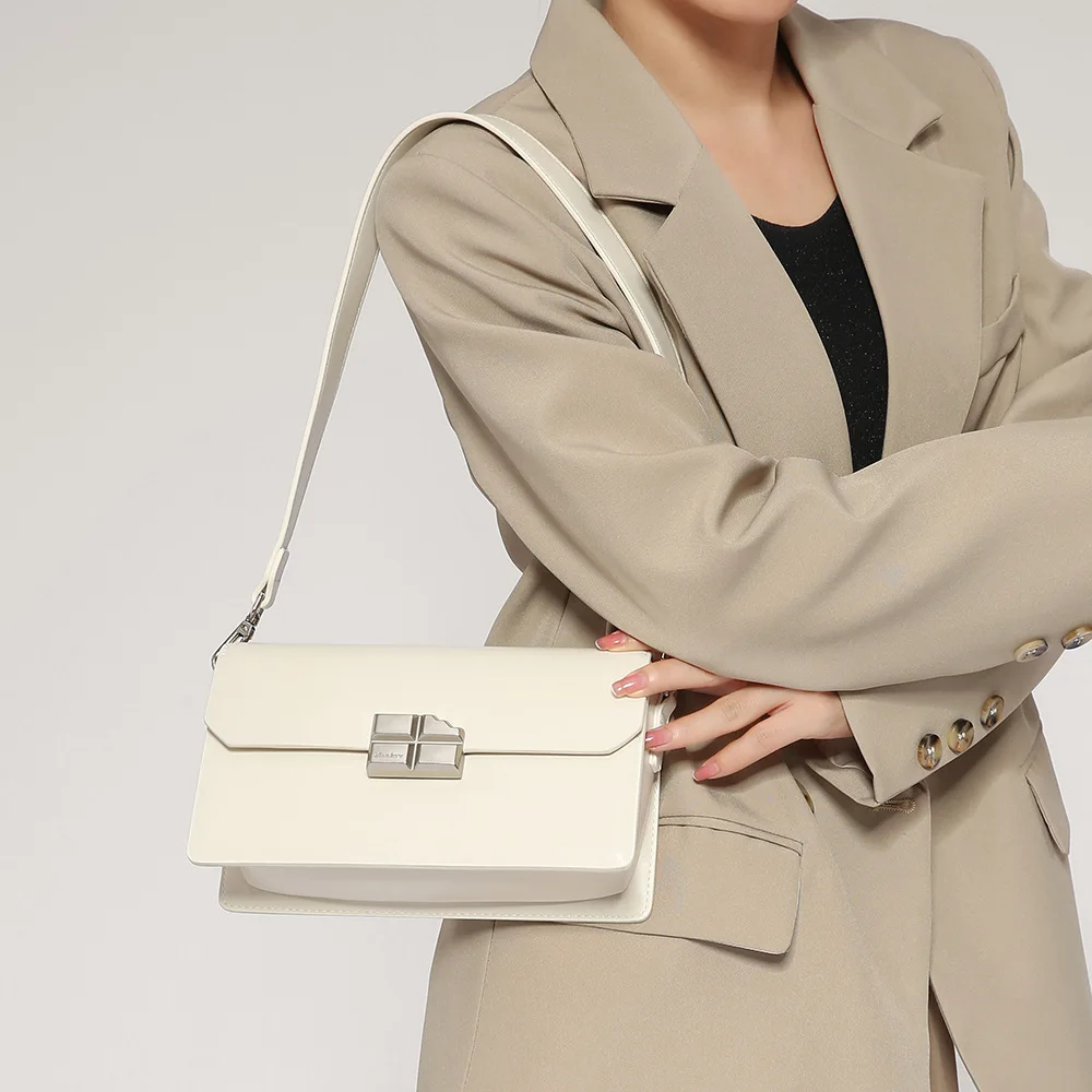 

Fashion Vintage Single Shoulder Underarm Bag 2023 New Light Luxury Senior Sense Crossbody Bag Soft Leather Female Bag Handbag