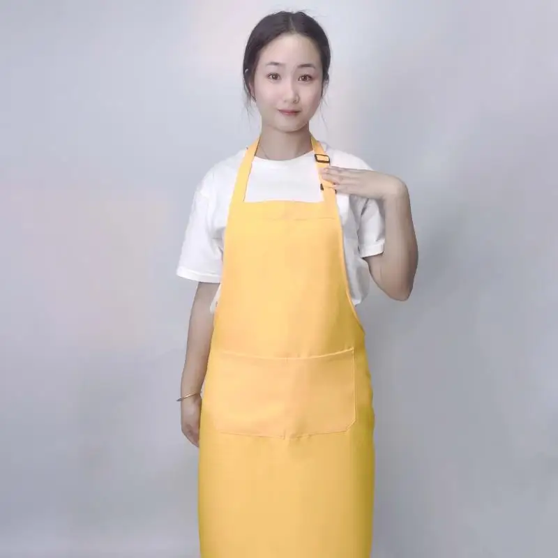 Custom Design Brand Logo Black Unisex Waiter Cooking Restaurant Pocket Printing Adjustable Hanging Neck Men Aprons for Woman 7 S8ca382d074fd4ee0b6310ff9d30d2ee36