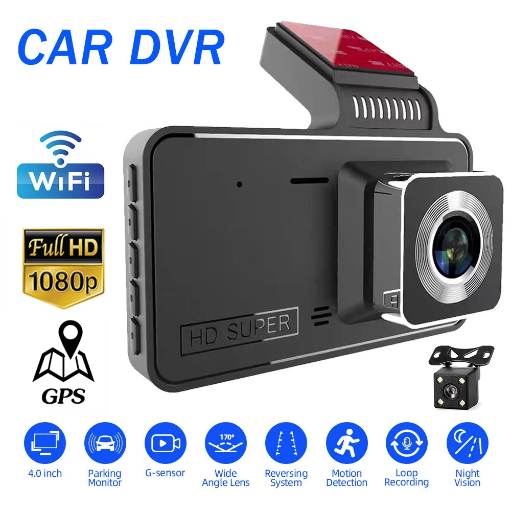 Smart WiFi DVR Cam 170 Degree Wireless Car Dash Cam 1080P Full HD Night  Version Driving Cars Camcorder Recorder APP Camera