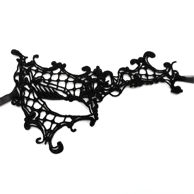 Masquerade mask Half face mask Sexy Lace Eye Masks Halloween Eye Mask Women Party Favor Masquerade Mask Half Face Death Dress Up Accessories