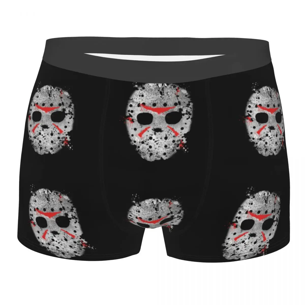 

Male Novelty Horror Movie Character Killer Underwear Halloween Film Boxer Briefs Stretch Shorts Panties Underpants