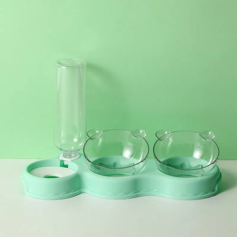 Cat-Bowl-Three-Bowl-Automatic-Feeder-Anti-Overturning-Moisture-Proof-Mouth-Dog-Bowl-Feed-Water-Feeder.jpg Macska Tál Háromtaskás Automatikus Adagoló Elleni Túlterhelés Nedvességálló Szájkutya Víz-Adagoló Macskákhoz - Image 5