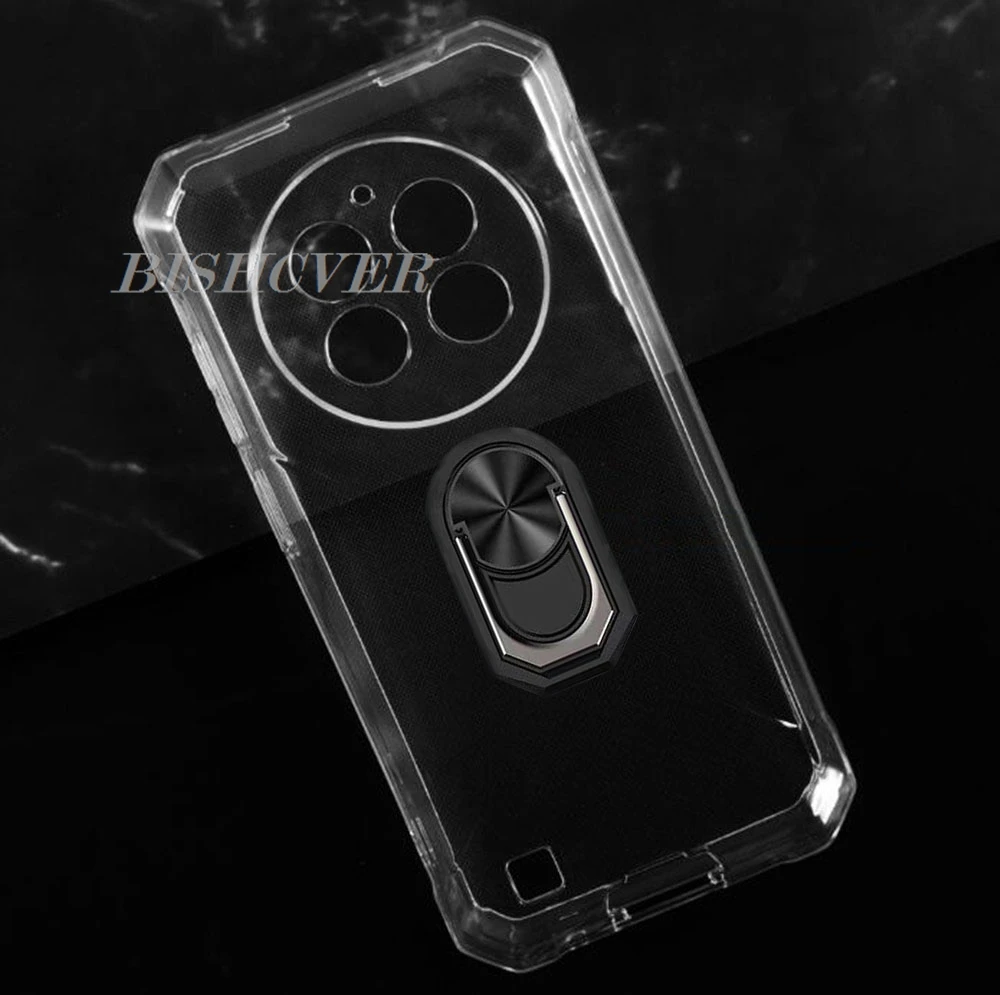 Durable TPU Silicone Phone Case with Back Ring Holder Bracket in Elegant Design