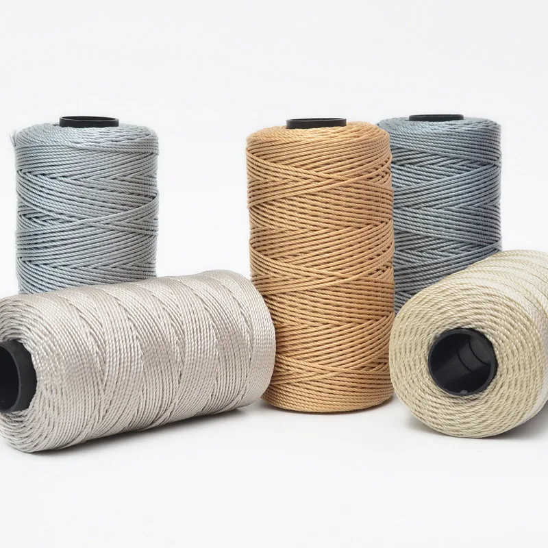 100g/Lot 1.5mm Cord Thin Ice Cotton Summer Art Yarn Cord Polyester Crochet Thread Yarn Handmade DIY Craft Hat Shoes