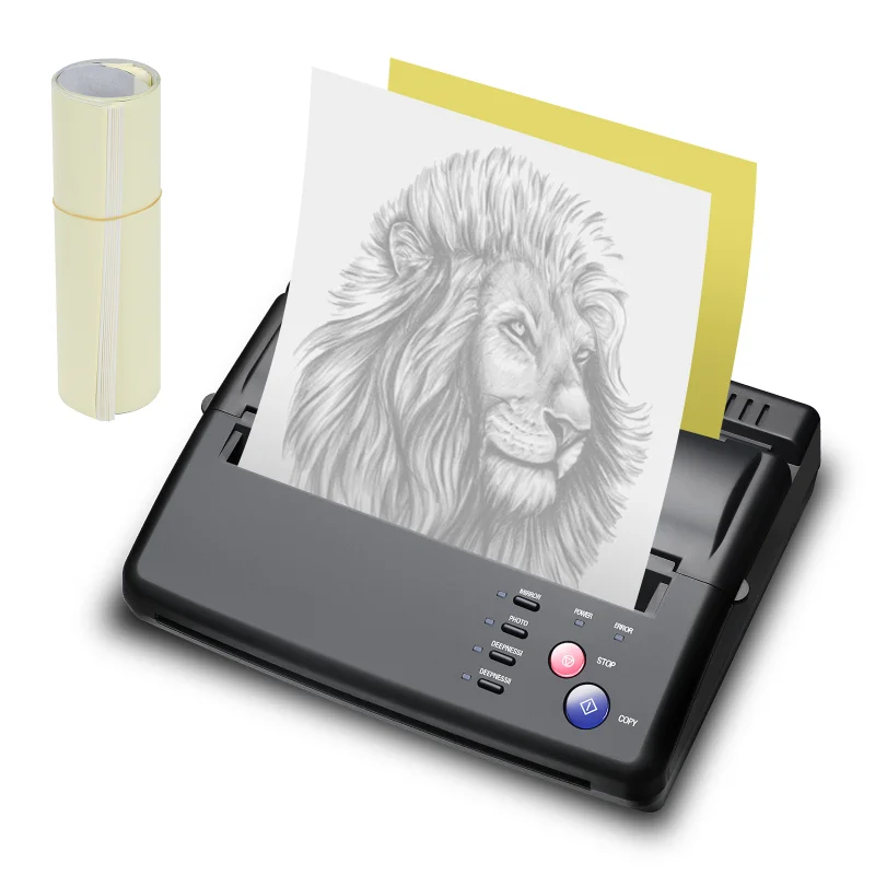 10pcs Tattoo Transfer Paper Spirit Master Tattoo Stencil Copier Carbon Thermal Paper Leaves For Supply A4 paper size