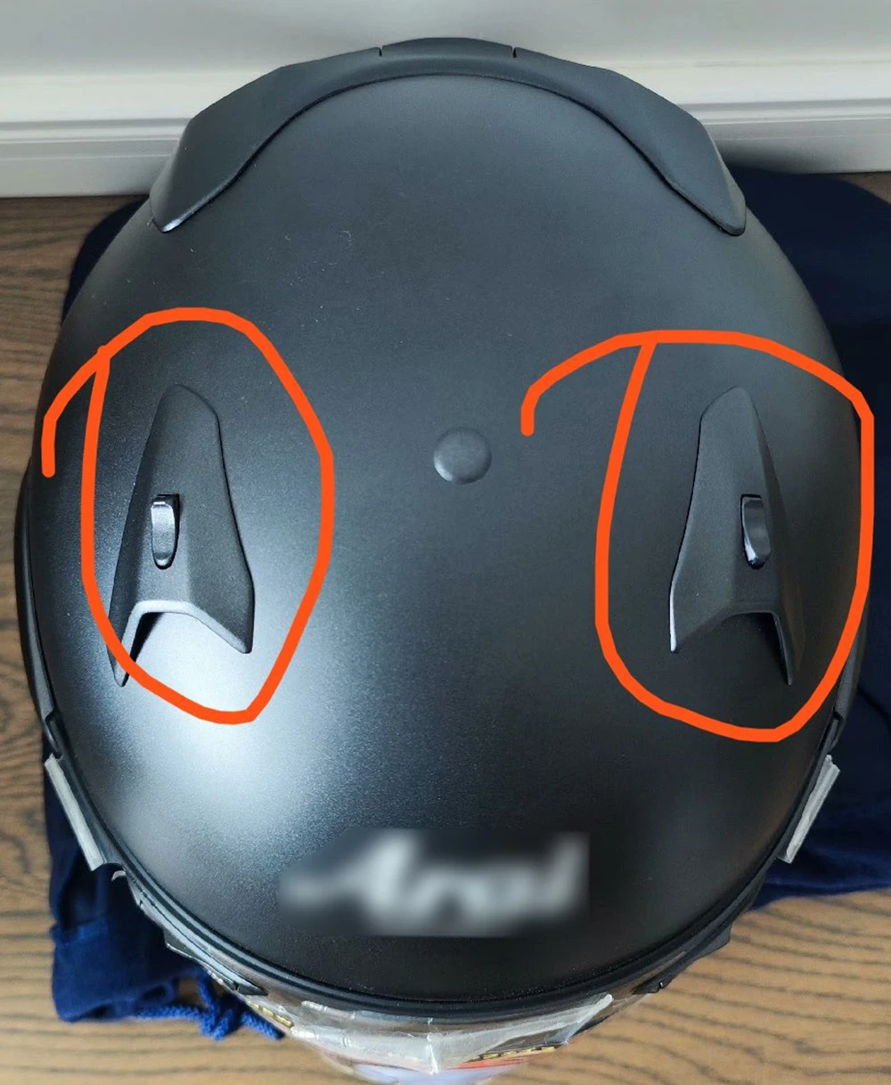 Casco Moto Air Vent Air Vent Cover Prese D'Aria Anteriori Accessori Stradali Per Arai Mzf Mz Mzg