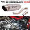 For Honda CB650R CBR650 CBR650F CB650F 2014 - 2022 Motorcycle Exhaust Mid Link Pipe Escape Connect Stainless Steel Tube Muffler