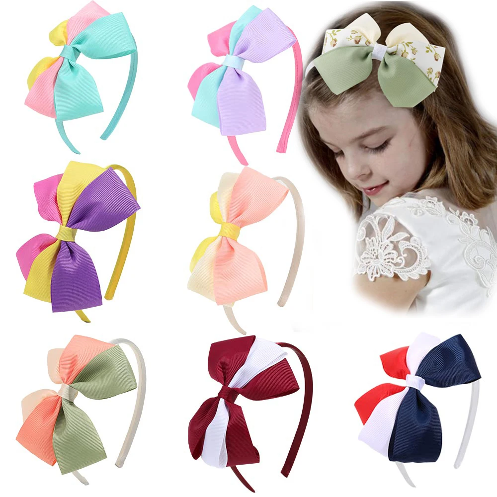 Cute Children Bows Headbands Sweet Girls Floral Print Stars Stripes Hair Band Kids Hair Hoop Princess Headwear Hair Accessories vaclav zahradnik and his east all stars band interjazz lp