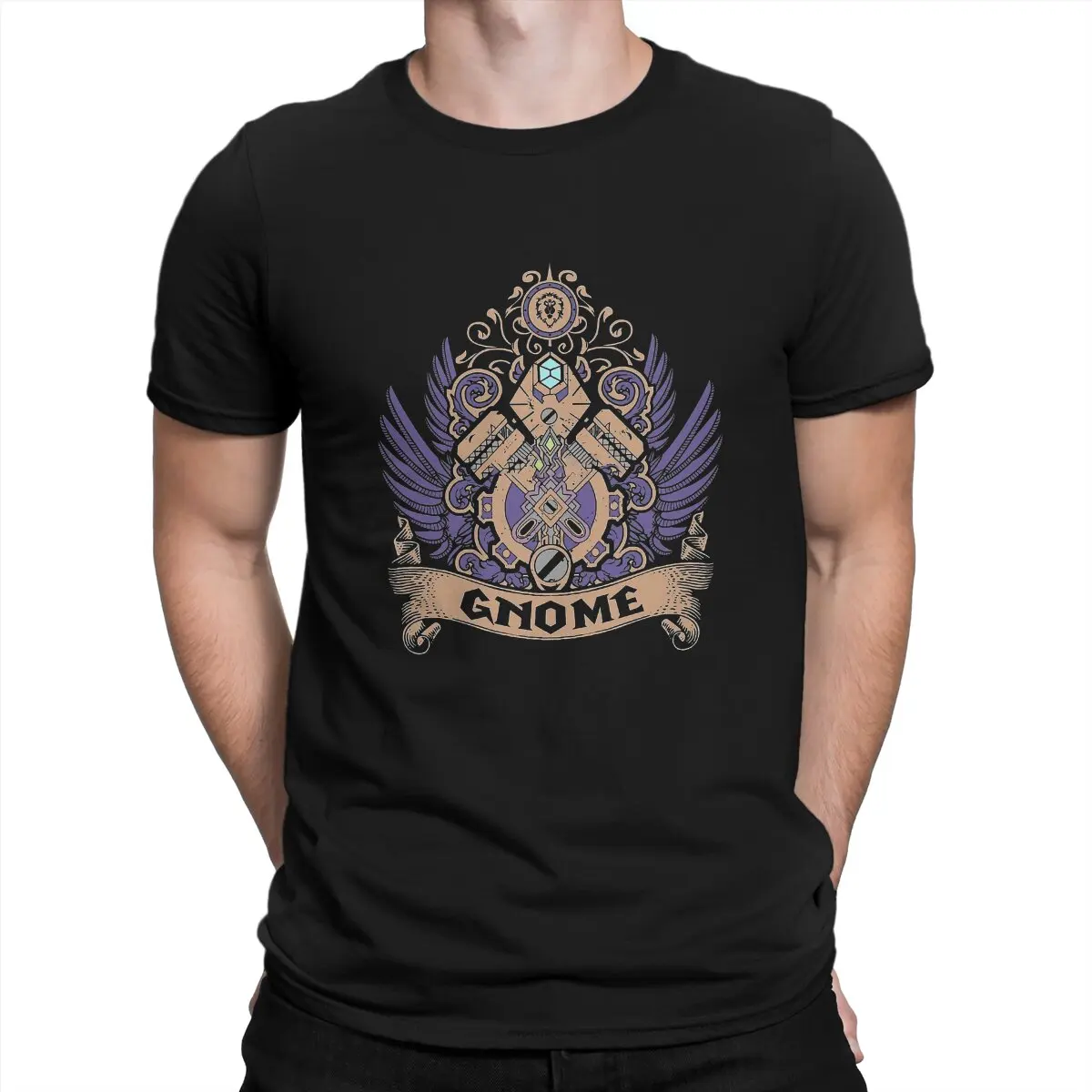 World Of Warcraft Gnome - Elite Edition Tshirt Homme Maglietta Da Uomo Streetwear Blusas In Poliestere Per Uomo