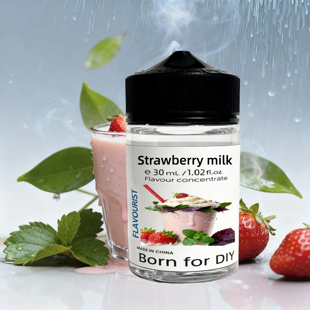 Flavourist Strawberry Milkshakes Aroma Flavoring Concentrate Water Solubility Best Flavor Strawberry Shake Flavored