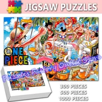 One Piece Movie Print Puzzle Nico Robin Nami Monkey D. Luffy Anime 300/500/1000 Pieces Jigsaw Puzzle for Kids Toys Gifts 1