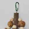 Bird Toys with Pinecones Cuttlefish Bones Beech Wood Nuts Teething Chew Toy For Parrot Parakeets Cockatiels Love Birds Supplies 5