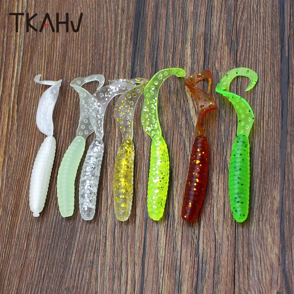 

20 шт./упаковка, Силиконовые Рыболовные приманки 65 мм