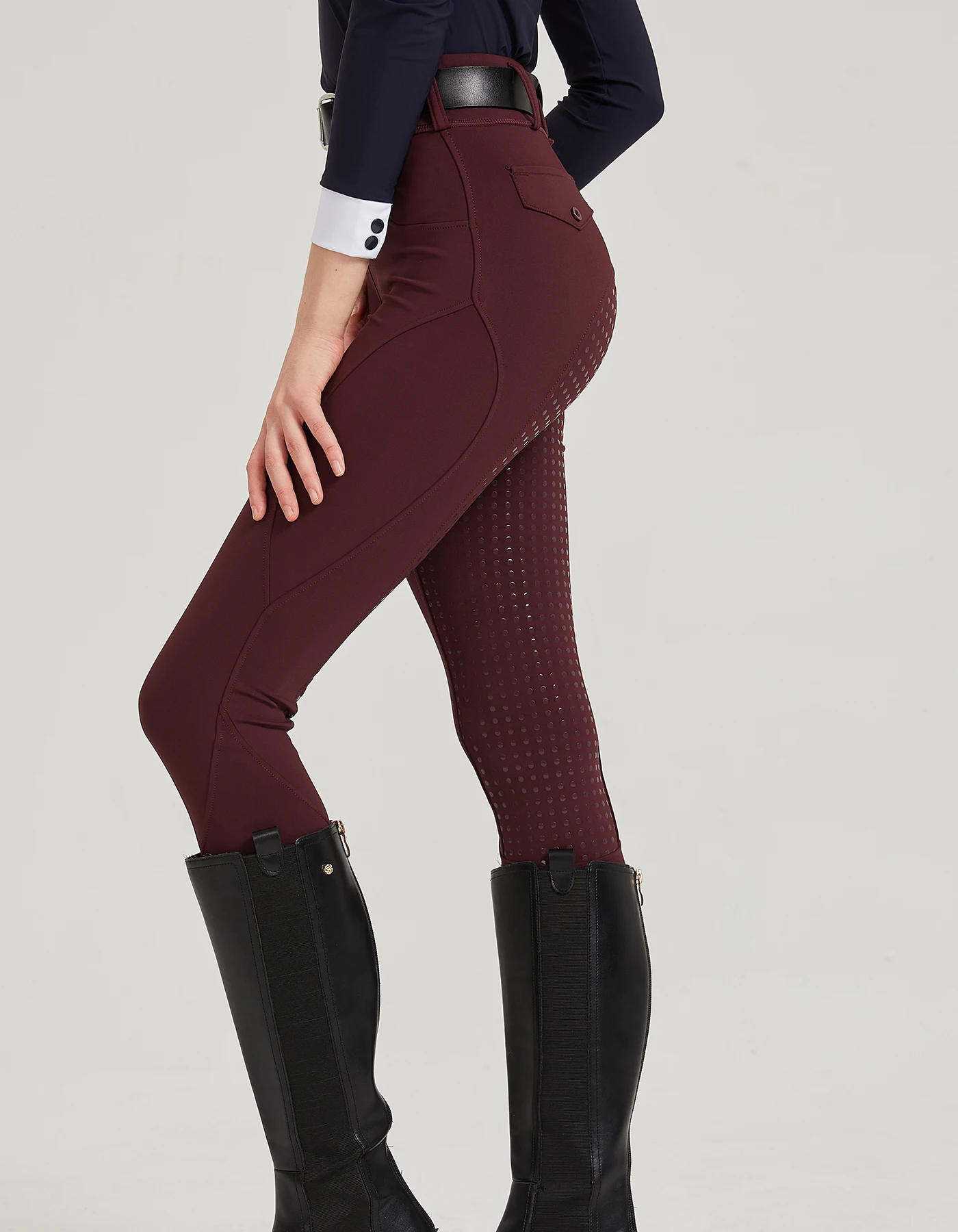 Professional horse riding pants silicone anti-slip quick-dry tight-fitting cycling sports pants for equestrian exams 6