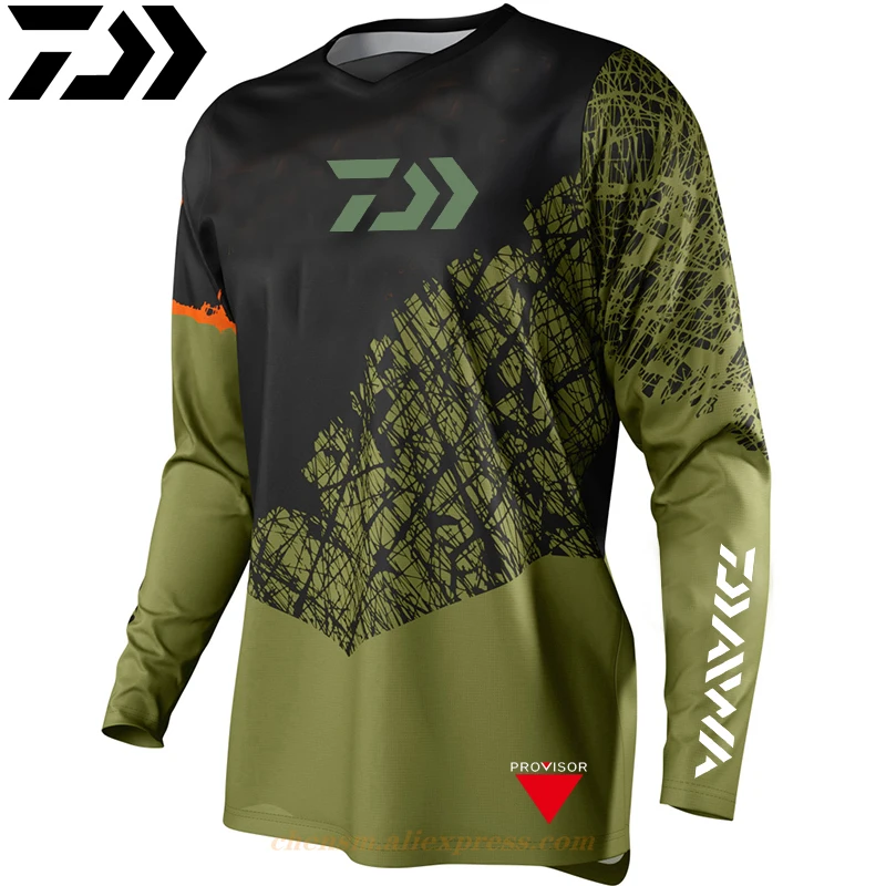 DAIWA Men Fishing T Shirt Breathable 