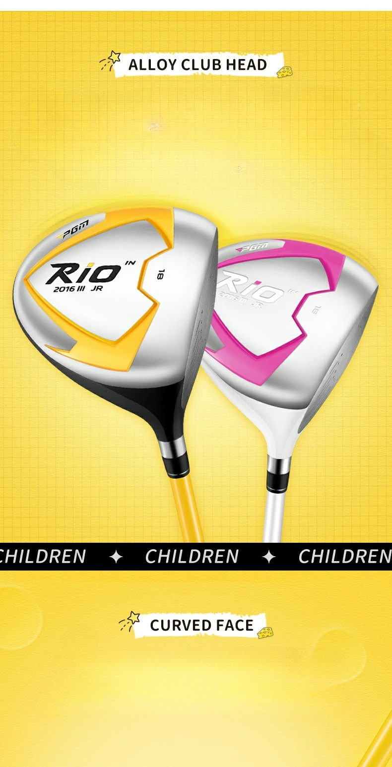 Description Picture 2 of itemPGM Golf Clubs Kids Large Volume Children Drivers Carbon Shaft Beginner Golf Club Junior Carbon Golf Club JRMG017