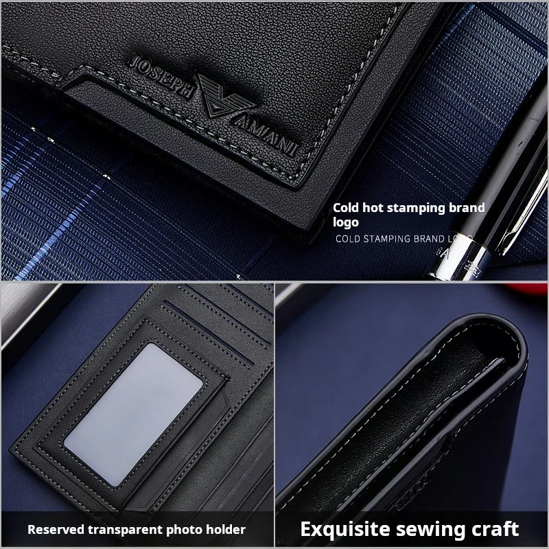 FALAMAONE Long Wallet Men's Purse Cowhide Genuine Leather Material Fashion Luxury Designer Trend 2024 Gifts for Husband 860887