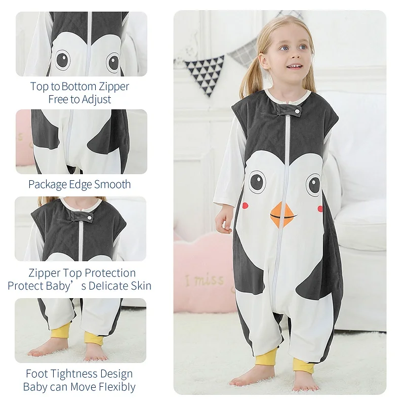 Kids Pajamas Halloween Cartoon Baby Sleeping Bag For Girl Boy 1-6T