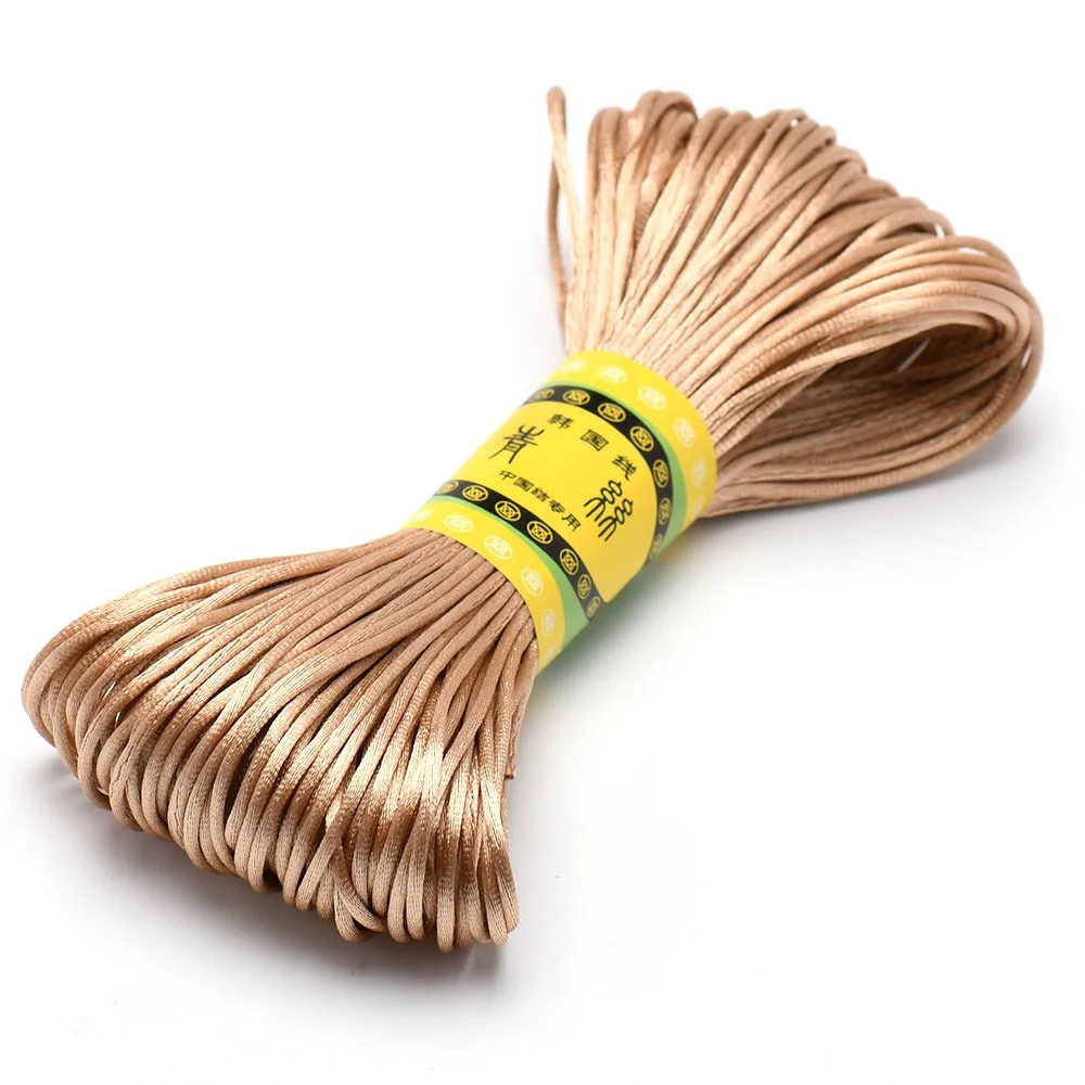 Luxurious 20M Nylon Satin Beaded Rope