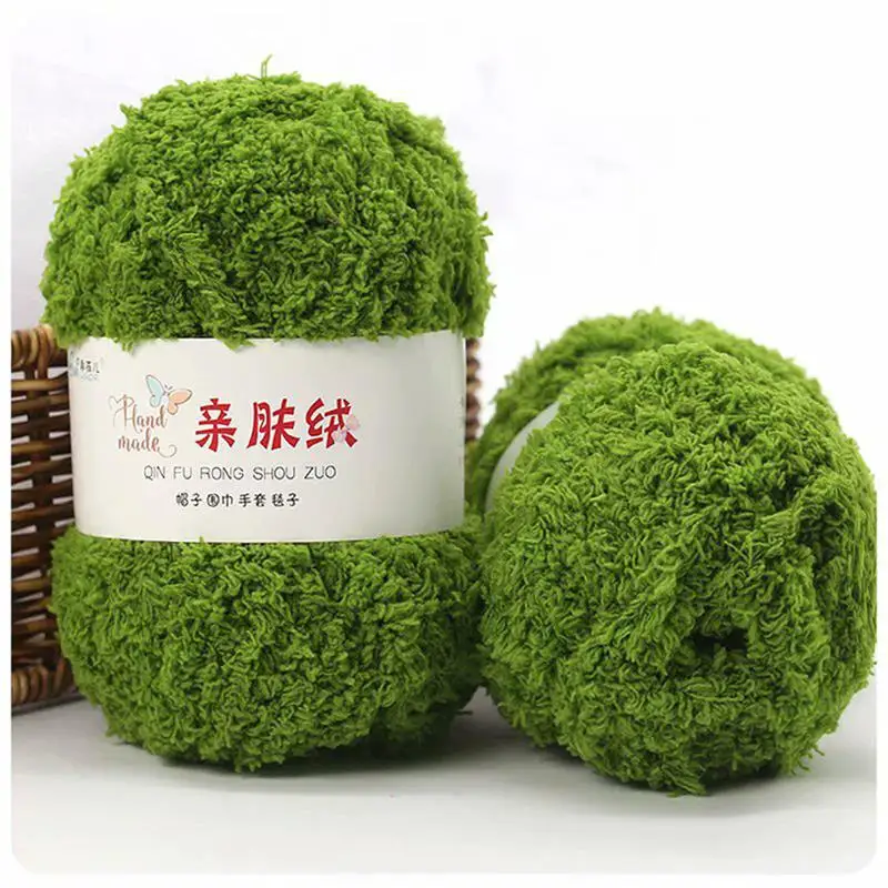 Luxurious Soft Chenille Yarn for DIY Knitting and Crochet Projects