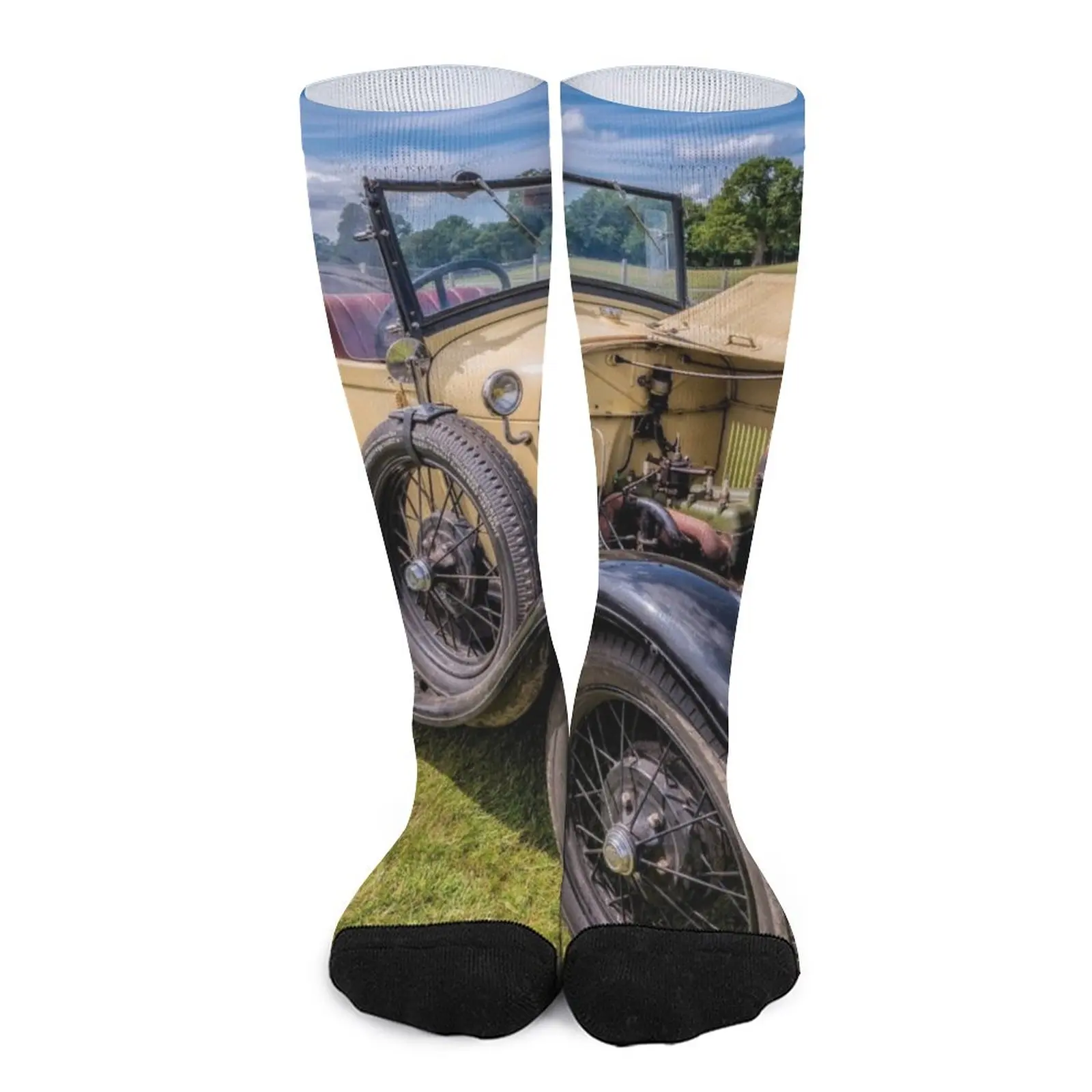 Ford Model A 1928 Vintage Car Socks Socks for men set Christmas Men's soccer sock Men's sock maisto 1 18 hot new style 1970 ford mustang mach1 classic car alloy car model static die casting model collection gift toy gift