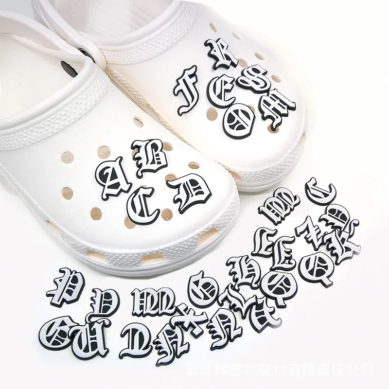 Pvc Decorative Accessories, Charms Crocs Letters