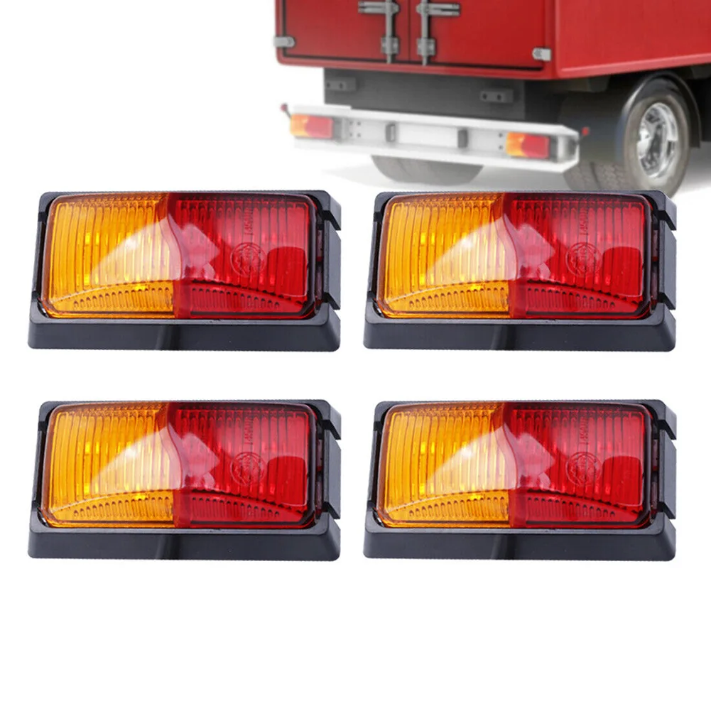 

8 LEDS Car Truck Rear Tail Light Warning Lights Rear Lamps Waterproof Double Sides Marker Trailer Lights 10-30V