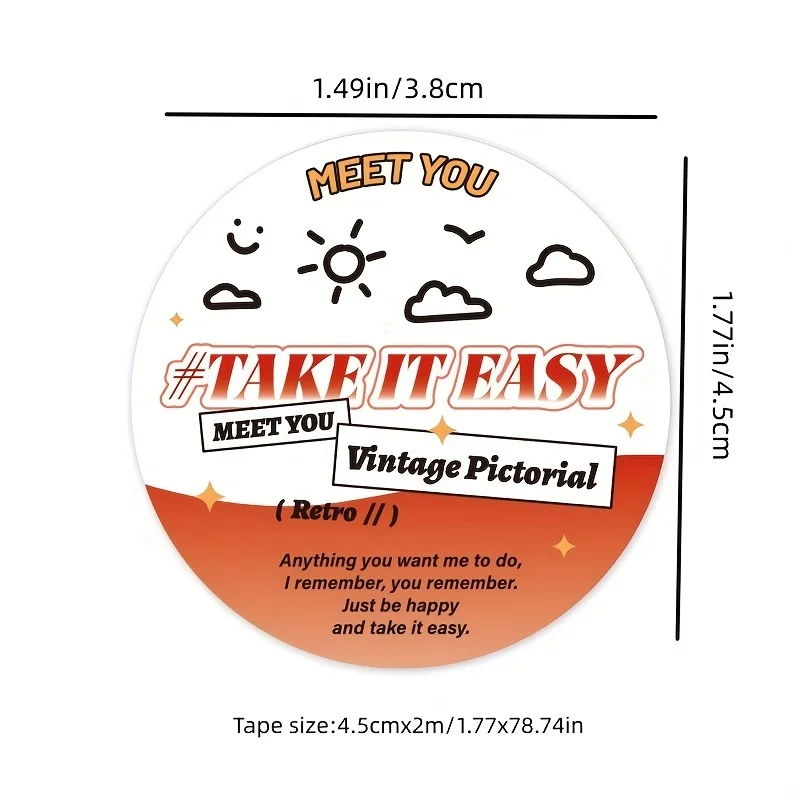 귀여운 버블 밀크티 아이스 티 케이크 레몬 종이 테이프, 콜라주 스크랩북용 크리에이티브 장식 테이프, DIY 일기장, 1 롤