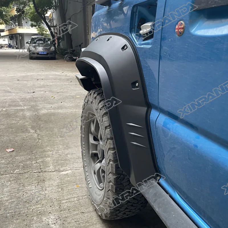 JB74 펜더 플레어 머드 가드 스즈키 짐니 JB74 JB74W 2018 2019 2020 2021 2022 2023 2024 4PCS 펜더 휠 펜더 ABS