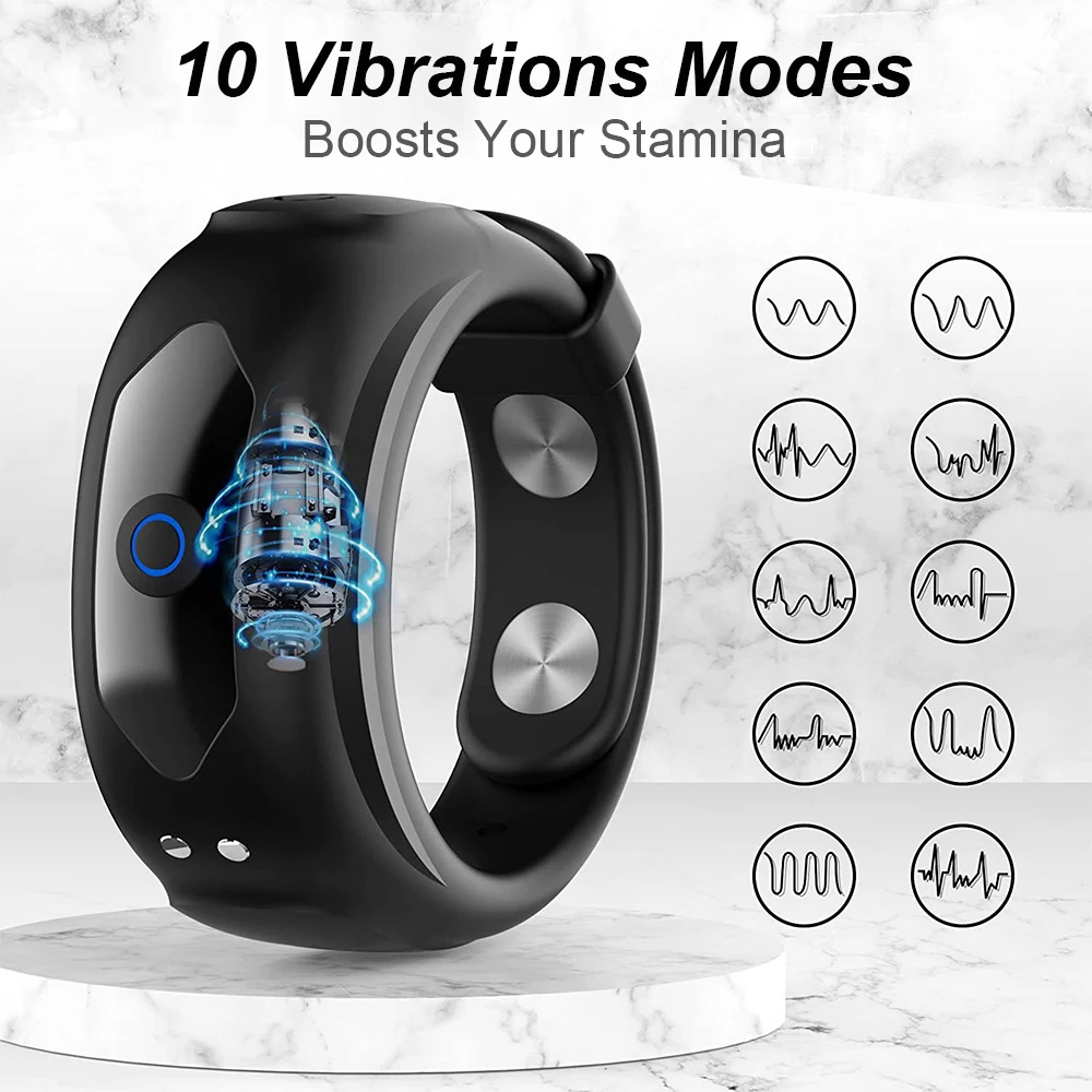 HeartCaptor Silicone Adjustable Vibrating Penis Ring for Couples - Details 8