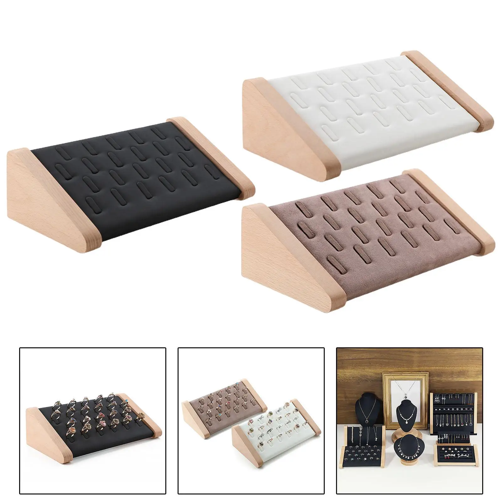 Rings Display Holder Jewelry Organizer Holder Freestanding for Shop