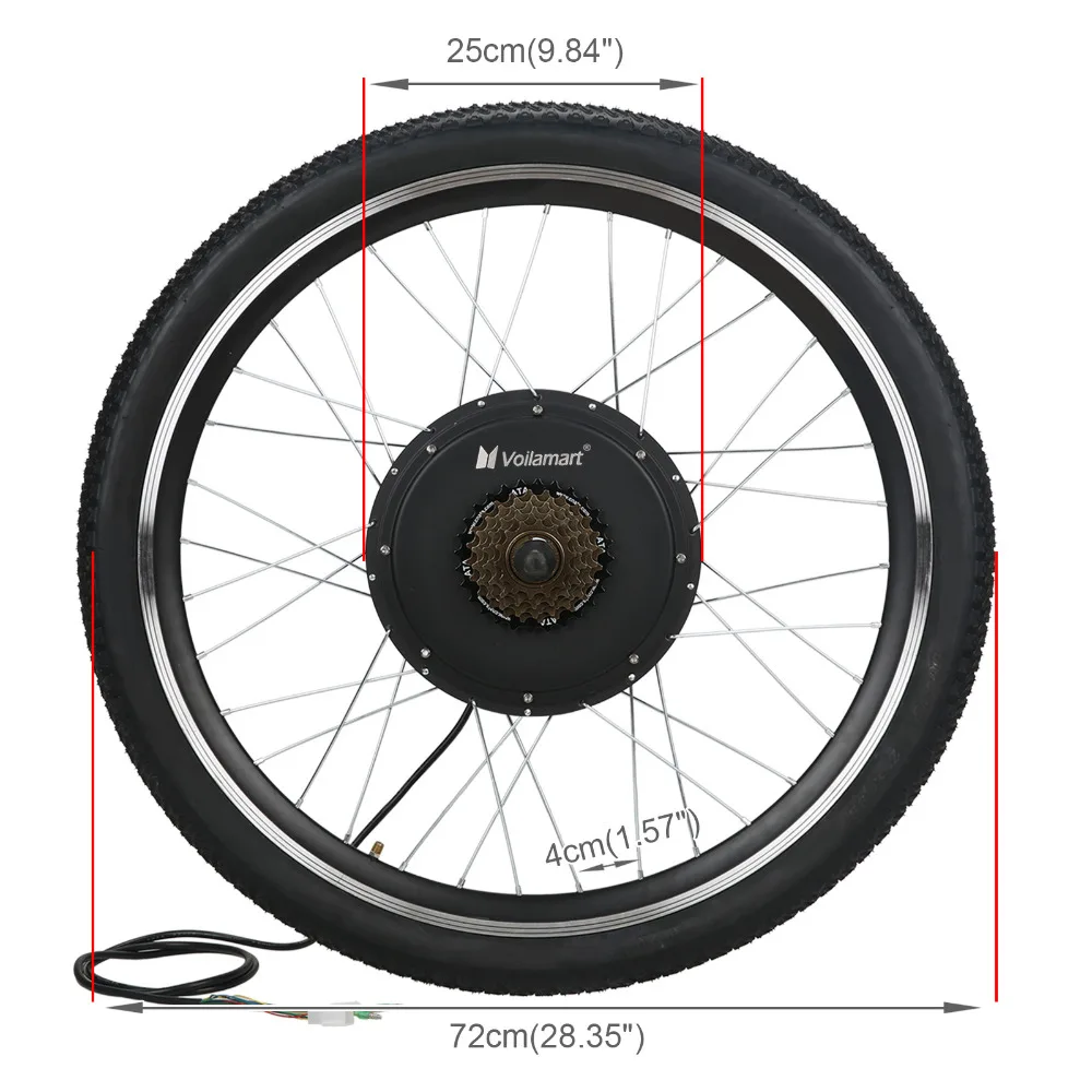 LCD Meter Electric Bike Conversion Kit 