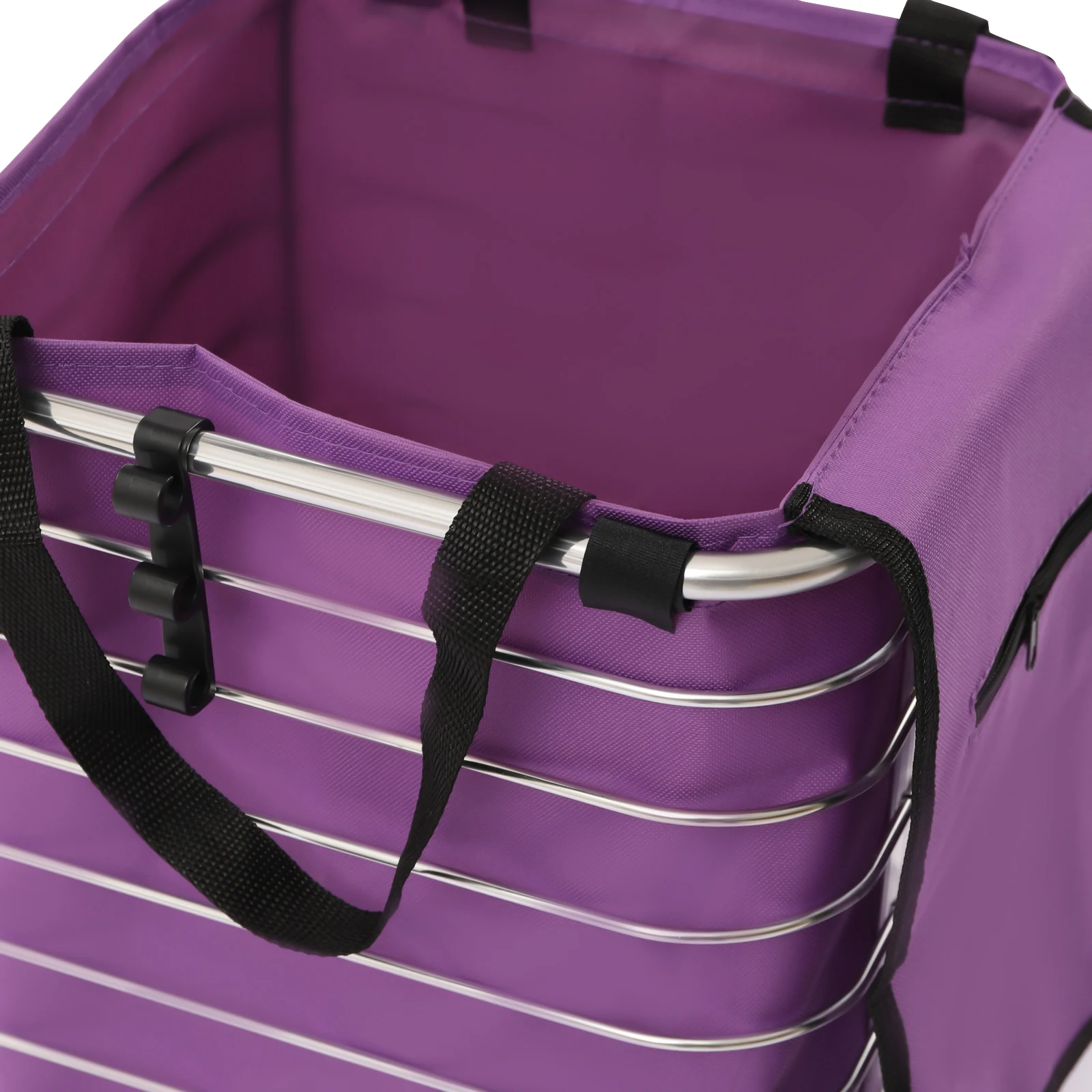 Large-capacity household folding shopping cart basket is labor-saving and convenient, and can be folded for adults children